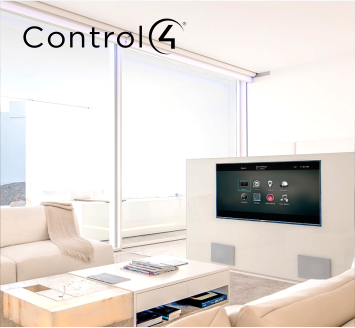 Lounge equipped with the "Hospitality" solution from Control4